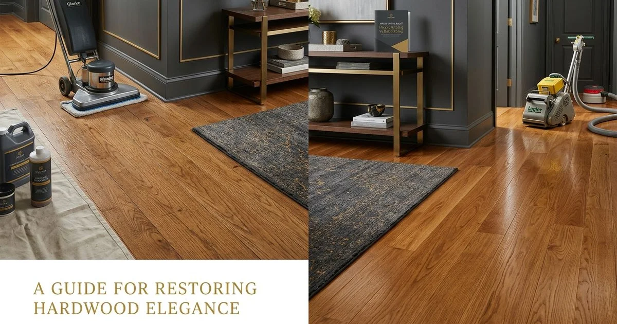 Deep cleaning vs refinishing hardwood floors