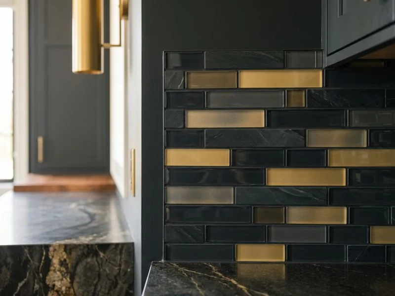 Unsanded grout in a narrow tile joint